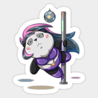Pole Dancer Panda Sticker